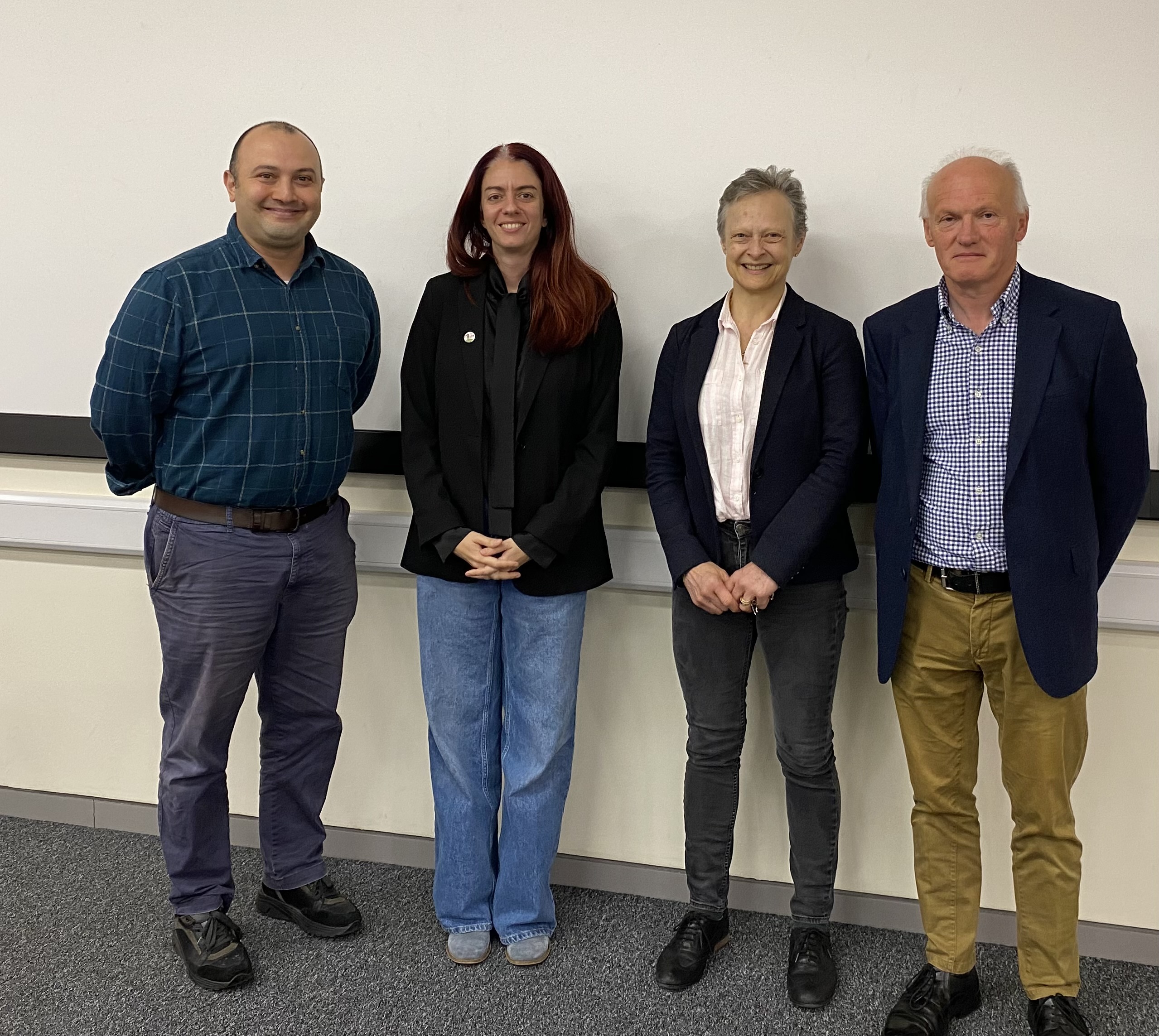 L to R Assistant Professor Ekin Ozer, Professor Eleni Chatzi, Associate Professor Amanda Gibney and Associate Professor PJ Purcell